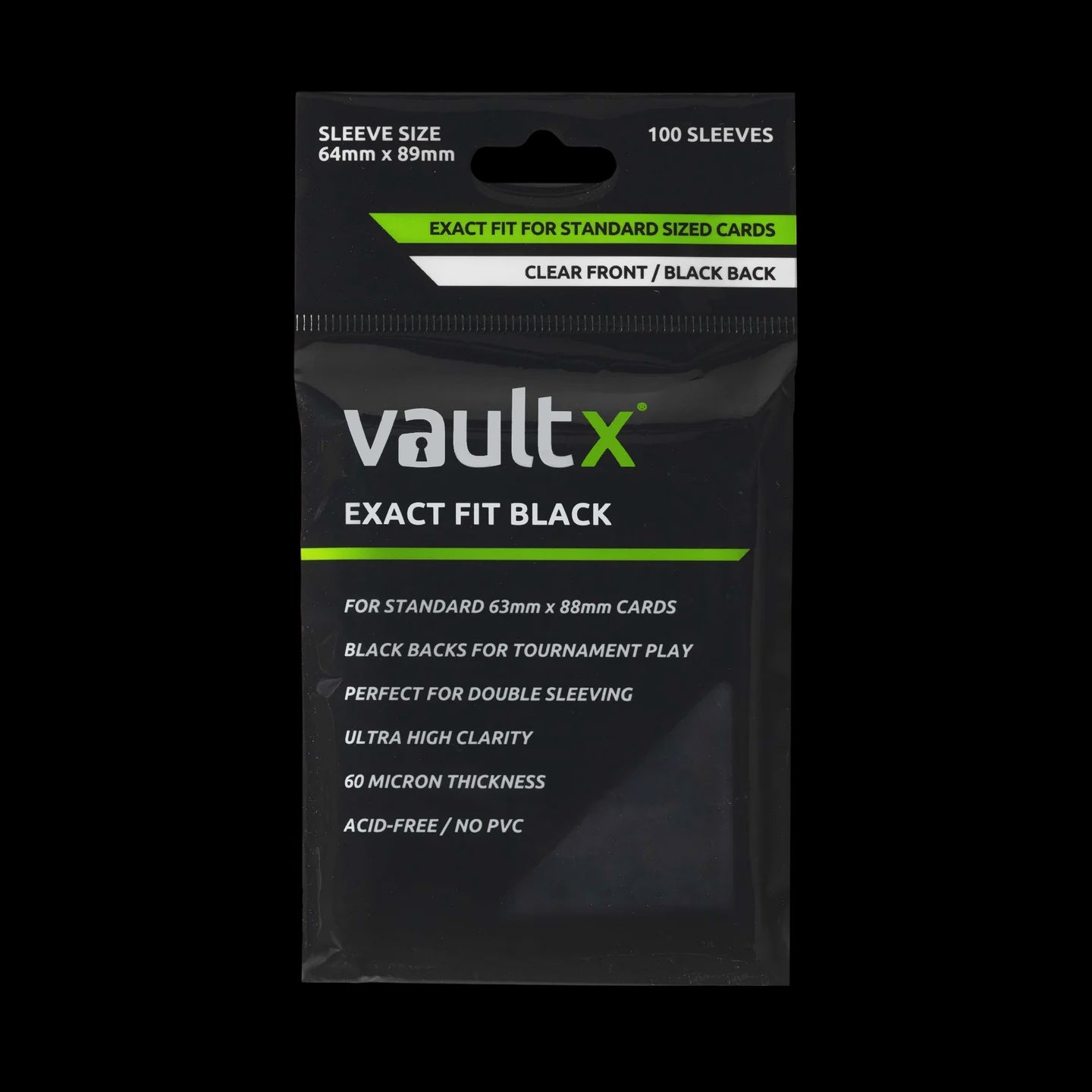 VAULT X - EXACT FIT CARD SLEEVES BLACK Oasis Furniture and Home Shop VAULT X - EXACT FIT CARD SLEEVES BLACK Oasis Furniture and Home Shop