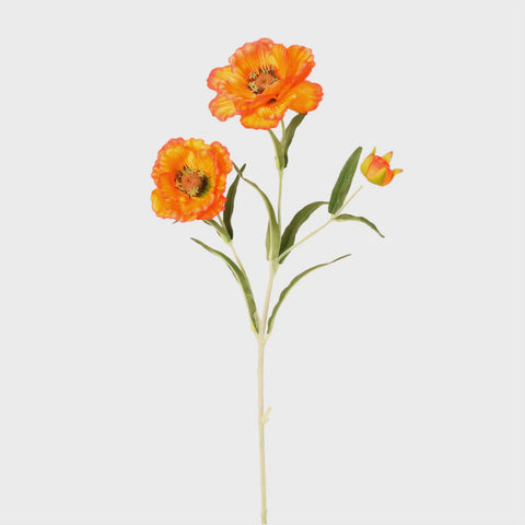 LAYERED POPPY SPRAY ORANGE