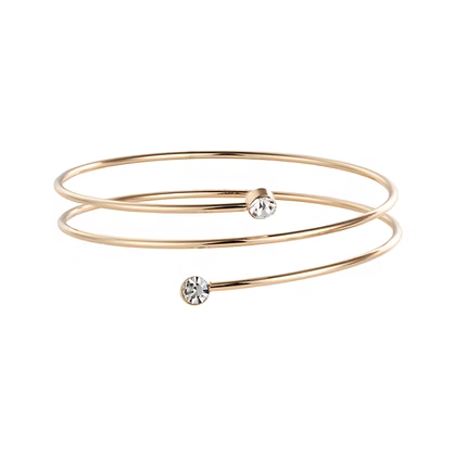 IBAN1836 GOLD WRAP CRYSTAL BANGLE
