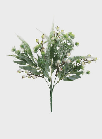 WHITE BERRY/FERN BUNCH