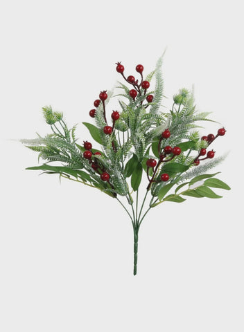 RED BERRY/FERN BUNCH