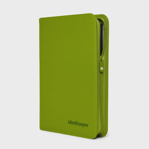MINTKEEPER 128 - 4 POCKET TOPLOADER BINDER LIME GREEN