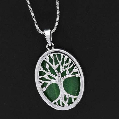 334136 MOONSTONE TREE OF LIFE SP NECKLACE