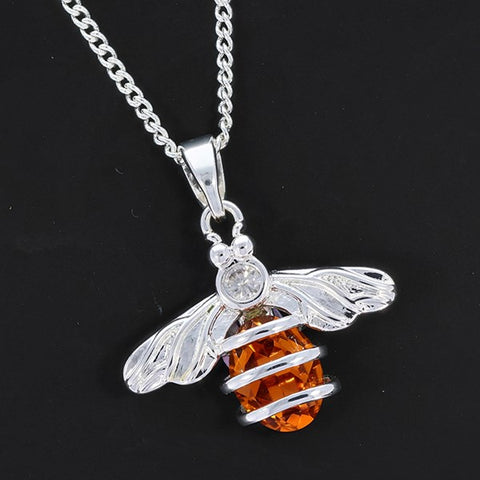 334436 HONEY BEE COILED SP NECKLACE
