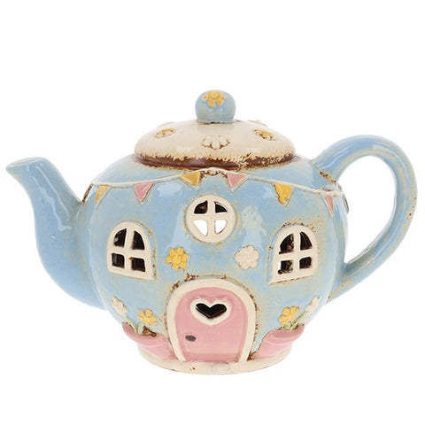 VILLAGE POTTERY ROUND TEAPOT T/L