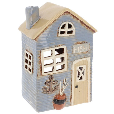 VILLAGE POTTERY BEACH HOUSE PALE BLUE T/L