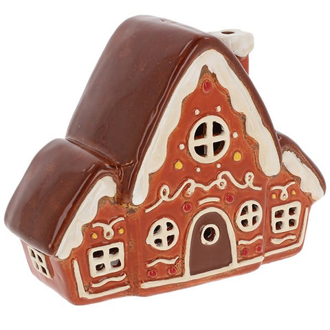VILLAGE POTTERY GINGERBREAD TRIPLE ROOF T/L
