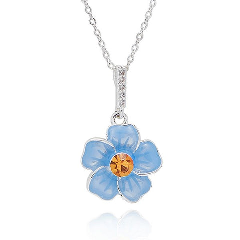 359430 FORGET ME KNOT S/P DAINTY NECKLACE