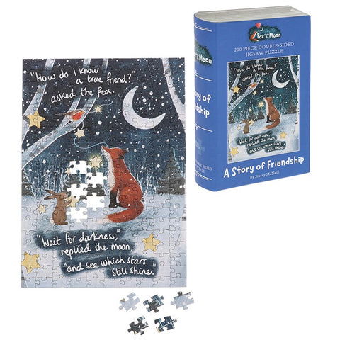 FOX UNDER THE MOON JIGSAW FRIENDSHIP
