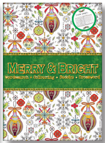 XMAS PUZZLE BOOK - MERRY AND BRIGHT