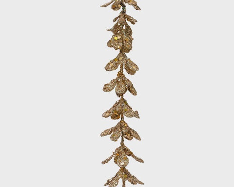 GARLAND FISHING WIRE GLITTERS GOLD