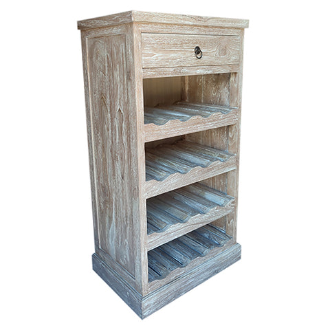 RWW WINE RACK 4 SHELF 1 DRAWER