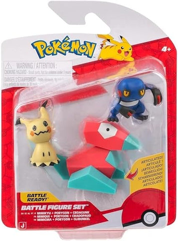 BATTLE FIGURES MIMIKYU PORYGON CROAGUNK