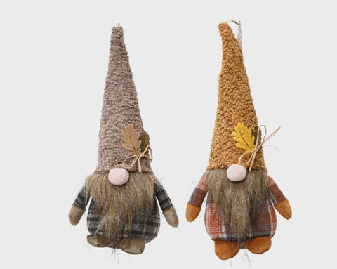 GNOME WITH LEAF ON HAT 38CM 2ASTD