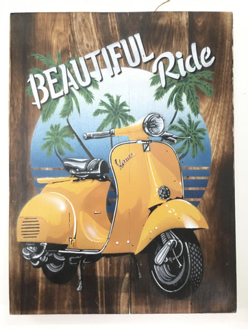 BEAUTIFUL RIDE YELLOW VESPA