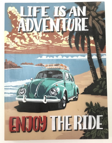 LIFE IS AN ADVENTURE TURQ BEETLE
