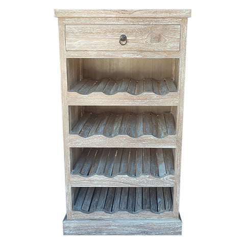 RWW WINE RACK 4 SHELF 1 DRAWER