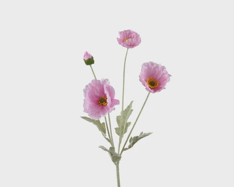 POPPY ON STEM SOFT PINK
