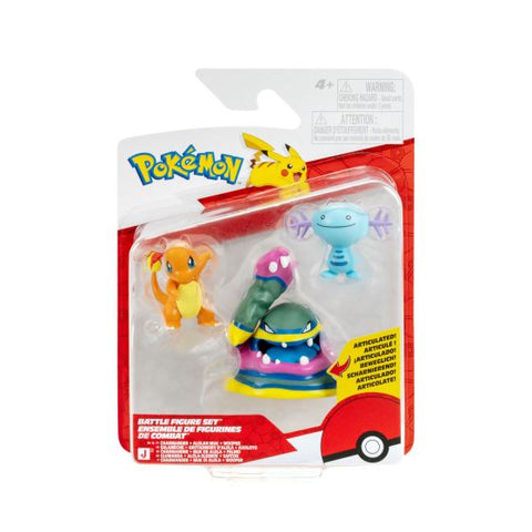 POKEMON BATTLE FIGURE 3 PACK CHARMANDER/MUK/WOOPER