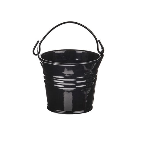 ZINC BUCKET BLACK 5.5CMS