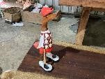 GOLFER DUCK WITH CLUB 25CMS