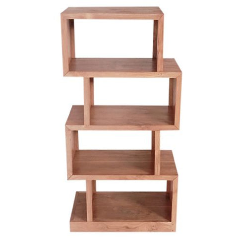 ZIG ZAG 4 SHELF BOOKCASE TEAK