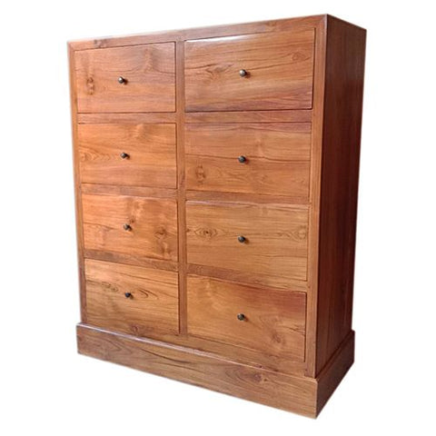 8 DRAWER CHEST HONEY TEAK