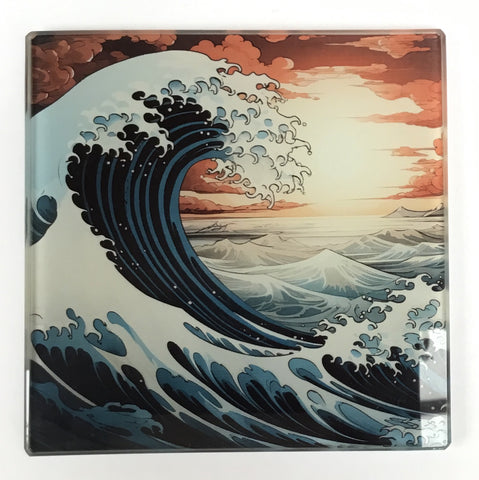 GLASS COASTER - WAVE