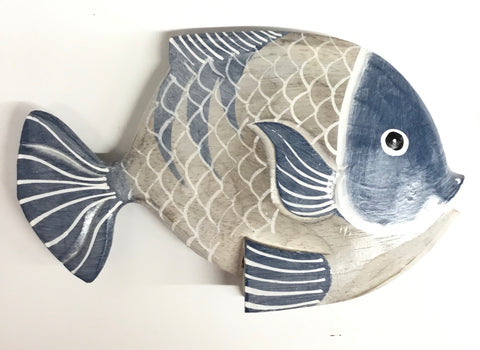 3 STANDING BLUE FISH