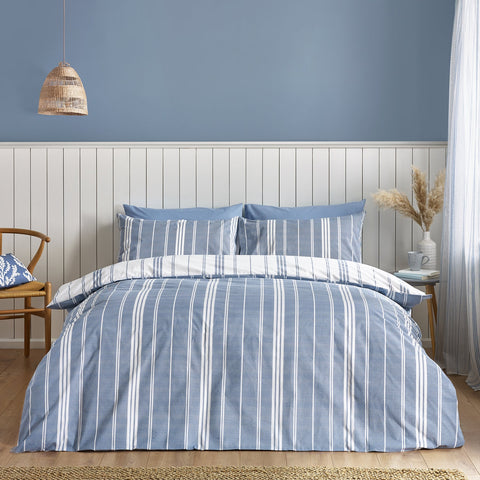 HARBOUR STRIPE BLUE DOUBLE