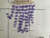 DOUBLE BAR SEA GLASS CHIME PURPLE