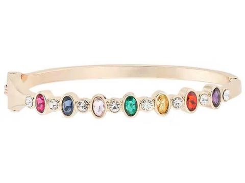 IBAN1876 GOLD MULTI CRYSTAL BANGLE