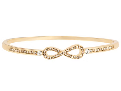 IBAN1896 GOLD CRYSTAL INFINITY BANGLE
