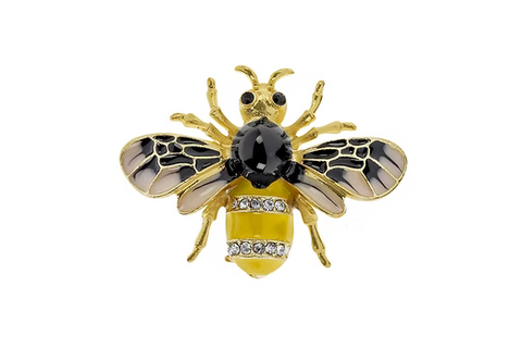 IBRO0947A GOLD BEE BROOCH