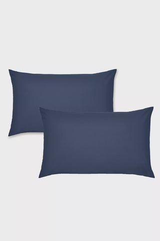 PILLOWCASE PAIR NAVY