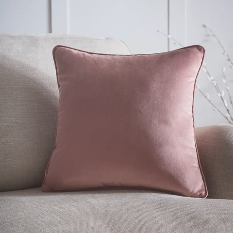 PLAIN VELVET CUSHION PINK 45CMS