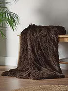 CUDDLY THROW CHOCOLATE 150X200CMS