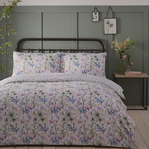 KEW PINK/BLUE KING QUILT SET