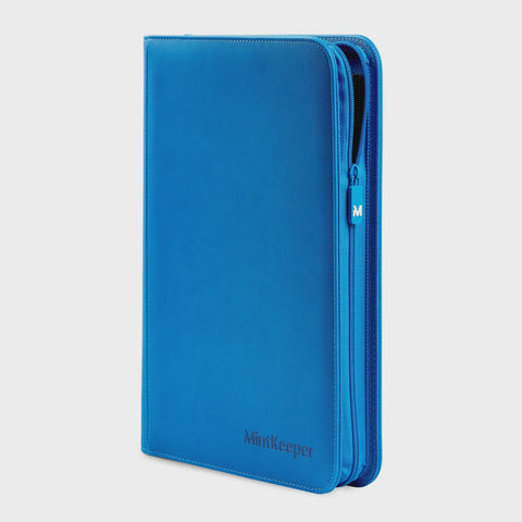 MINTKEEPER 128 - 4 POCKET TOPLOADER BINDER BLUE