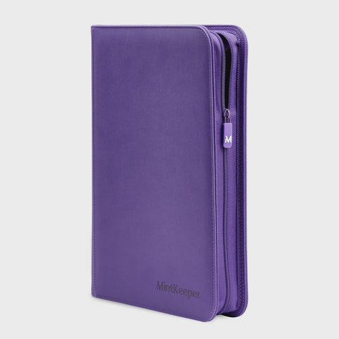 MINTKEEPER 128 - 4 POCKET TOPLOADER BINDER PURPLE