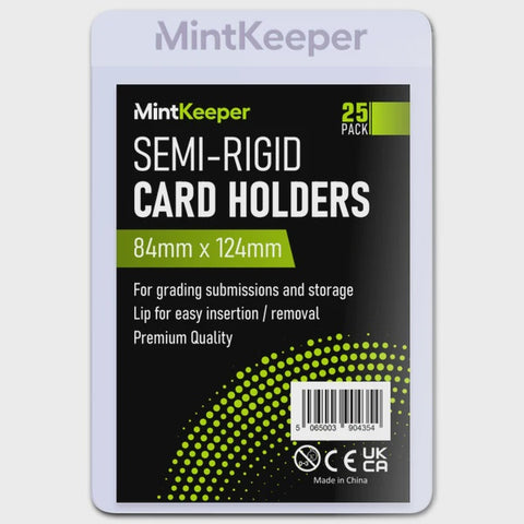 MINTKEEPER - SEMI RIGID CARD HOLDERS 25 PACK