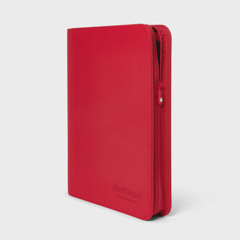MINTKEEPER 128 - 4 POCKET TOPLOADER BINDER RED