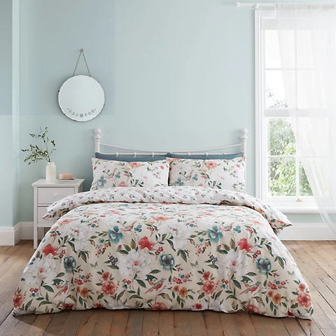 PIPPA FLORAL BIRDS NATURAL KING