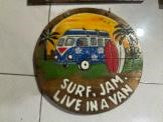 SURF JAM LIVE IN A VAN SIGN 40CMS