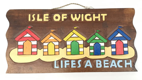 IOW LIFES  A BEACH PLAQUE