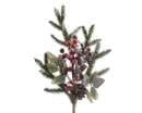 FROSTED RED BERRY/SNOW SPRAY