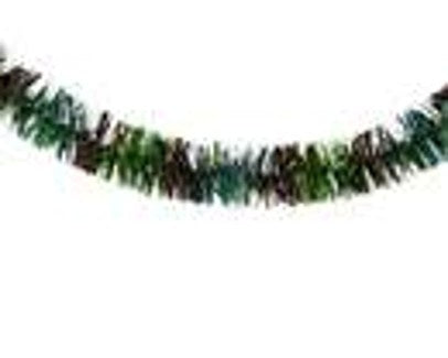 TINSEL GARLAND GREEN/MULTI