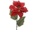 POINSETTIA ON STEM CHRISTMAS RED