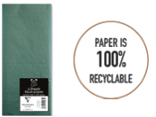 6 SHEETS TISSUE PAPER DARK GREEN
