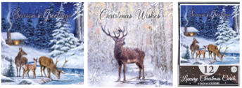 12 X WOODLAND CARDS